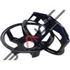 GS AUDIO CESTELLO NERO 6 razze larghe alluminio 18"/460mm lucido - spider 212/235mm si...