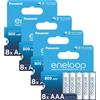 Panasonic 32x Panasonic Eneloop Batterie Ricaricabili AAA HR03 NiMH 1.2V 800mAh