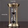 Set Timer Sabbia Metallo Europeo Retro 1/3/5/10/15 Min Color Nero/Bianco NEW