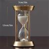Set Timer Sabbia Metallo Europeo Retro 1/3/5/10/15 Min Color Nero/Bianco NEW