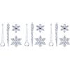 SODIAL 120PC Snowflake Icicle Ornamenti Natalizi Ornamenti di Capodanno Ornamenti 3706