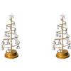 SODIAL 2X Lampada per Albero di Natale In di Metallo Natalizio Albero di6600