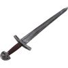 FIESTAS GUIRCA | Spada Romana e Medievale per Costume (65 cm) - Accessorio per Guerriero, Gladiatore, Cavaliere, Cosplay, Carnevale e Halloween - Uomo Donna Bambino Bambina - Argento Oro