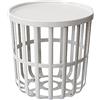 BranQ Home essential BranQ - Home essential, Tavolino da caffè Zen, Design Funzionale e Moderno, Realizzato in plastica ABS di Alta qualità, Senza BPA, con Rivestimento Rimovibile, Colore: Crema