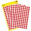 Avery 32-301- Etichette Adesive, Colore Rosso, Diametro 8 mm, 70 Etichette per Foglio, 560 Etichette in Totale