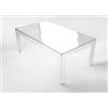 BELLELLI DESIGN Set 2 Tavolini Salotto 100x60 cm Policarbonato trasparente Neutro - Amyes