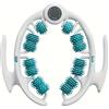 FFitness Rullo per massaggio anticellulite - Massaggiatore Cellu Roll Automassaggio Muscolare Gambe Glutei Fitness Yoga (Verde Ottanio)