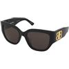 Balenciaga BB0323SK 002 | Occhiali da Sole Graduati o Non Graduati | Plastica | Cat Eye, Ovali / Ellittici | Nero | Adrialenti