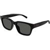 Gucci GG1857S 001 | Occhiali da Sole Graduati o Non Graduati | Prova Online | Unisex | Plastica | Quadrati | Nero | Adrialenti