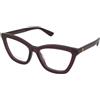 Gucci GG1686O 011 | Occhiali da Vista Graduati | Prova Online | Plastica | Cat Eye | Viola, Trasparente | Adrialenti