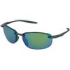 Maui Jim Hookipa Ultra GM676-15 | Occhiali da Sole Graduati o Non Graduati | Prova Online | Unisex | Plastica | Rettangolari | Verde | Adrialenti