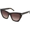 Saint Laurent SL 214 Kate 031 | Occhiali da Sole Graduati o Non Graduati | Prova Online | Plastica | Cat Eye, Ovali / Ellittici | Marrone, Havana | Adrialenti