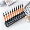 Vauki Set di 10 punte triangolari per cacciavite a triangolo magnetico da 50 mm, TA12-TA30, punte triangolari con attacco esagonale da 1/4, per avvitatore a batteria e trapano