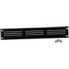 Steinberg14 Griglia di Ventilazione Rettangolare 300x50 mm - Griglie di Aerazione in Metallo Nero - Serranda di Scarico dell'aria con Zanzariera - Copri Bocchetta Interna a Parete e a Soffitto