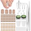 BUTBU Set Correttore per Unghie Incarnite, Adesivi Correttori dell'Unghia del Piede e Strumenti di Pedicure del Correttore, Tutore per Unghia Curva, per la Cura dei Piedi di Donne e Uomini