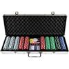HOT GAME VALIGIA DELUXE POKER IN ALLUMINIO 500 fiches 2 Mazzi Carte 5 Dadi e Gettone new-