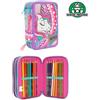 TrAdE Shop Traesio ASTUCCIO TRIPLO UNICORN GOPOP PORTAPASTELLI PENNE PENNARELLI ACCESSORI SCUOLA GP