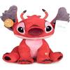 TrAdE Shop Traesio STITCH MORBIDO PELUCHE PARLANTE ROSSO 35 CM PUPAZZO SONORO BAMBINI LILO & STITCH