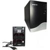TrAdE Shop Traesio UPS 650VA GRUPPO DI CONTINUITA' TECNO 600W PER PC 2 INGRESSI SCHUKO
