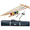 Does not apply Croquet Gioco Croquet Di Qualità in Legno Di Faggio per 4 Giocatori Adulti Con B