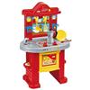 TrAdE Shop Traesio CUCINA GIOCATTOLO ALTA 72CM CON FORNO MOKA FORNELLI ACCESSORI PER PICCOLI CHEF