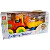 TrAdE Shop Traesio TRATTORE ZIO TOBIA CON SUONI CON 5 ANIMALI FATTORIA GIOCHI INFANZIA 40 X 20 CM