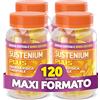 Sustenium Plus Caramelle Gommose - Integratore alimentare a base di un complesso di aminoacidi, vitamina B6 e zinco. Energia gustosa e senza zuccheri. Confezione da 120 gommose.