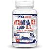 PROLABS - Vitamina D3 2000 UI Colecalciferolo Alto Dosaggio, 1 Compressa al Giorno, Mantenimento di Ossa, Muscoli, Sistema Immunitario, Normali Livelli di Calcio nel Sangue, 200 Microcompresse (50mcg)
