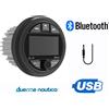DUE EMME NAUTICA RADIO STEREO PER BARCA GOMMONE MARINO TONDO NAUTICO ESTERNO + bluetooth