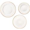 BRANDANI TAVOLA 18 PZ FILORO NEW BONE 50260