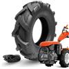 ECOVELO 1 Pneumatico 5.00-10 6PR + Camera d'Aria | Kit Gomma Rinforzata per Motozappa, Motocoltivatore e Falciatrice