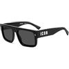 Dsquared2 ICON 0008/S 807/IR BLACK Sunglasses Man Standard, Standard, 54
