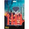 Idena 31284 - Set per intagliare le zucche per bambini, composto da pala, 2 seghe, coltello per arrotolare e raschietto, perfetto per scavare e modellare le zucche di Halloween