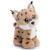 NICI GLUBSCHIS Lenzo, morbida lince di peluche, da coccolare e con cui giocare, per bambini e adulti, fantastica idea regalo, 15 cm, marrone - 63054