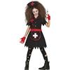 FIESTAS GUIRCA Costume da infermiera vintage raccapricciante - infermiera zombie sanguinoso - costume bambina halloween 5-6 anni