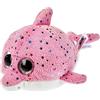 NICI Glubschis: L'Originale Pupazzo Imbottito Delfina 15cm - Animali di Peluche con Creature Marine per Bambini e Bambine, Delfino Giocattolo Rosa con Grandi Occhi Luccicanti, Rosa/Bianco