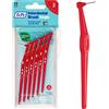 TePe Scovolino TePe, Angle, Rosso, 0.5mm/ISO 2, 6pz, pulizia interdentale facile ed efficace, rimozione placca interdentale, per spazi stretti, per gengive forti