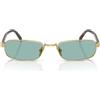 Prada Occhiali da Sole PRB54S 5AK40K Oro/Verde Petrolio Unisex 54/20/145