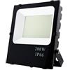M LEDME Faro proiettore Led 200W Nero da esterno IP65 Bianco Caldo 3000K M LEDME