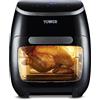 Tower T17076 Forno ad Aria/Friggitrice ad Aria Pro Combo Xpress 10-in-1, Air Fryer con Circolazione Rapida dell'Aria, Friggitrice Aria con Timer 60 Minuti, 11L, 2000W, Nero