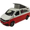 Kids Globe VW Transporter 520362 Die Cast Pull Back - Giocattolo per bambini, 13,5 cm, colore: Rosso