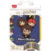 Maped Astuccio Scuola Completo Compatibile con Harry Potter 1 Zip con Colori 20x14x3 cm + Portachiave Cubo in Omaggio
