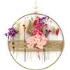 Ghirlanda Di Fiori Secchi, 25 X 25 Cm, Decorazione Fai Da Te Naturale, Ghirlanda