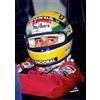 Fotografia A4 - Ayrton Senna Mclaren Honda Elmetto Giallo Rosso - Rif :005