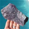 Minerali *** DRUSA di AMETISTA VIOLA con CALCEDONIO Brasile