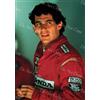 Fotografia A4 - Ayrton Senna McLaren Honda Ritratto Nei Box - Rif: 009