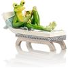KEREN KOPAL Scatola portagioie Keren Kopal Frog da lettura fatta a mano decorata con cris...