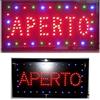 TrAdE Shop Traesio INSEGNA LUMINOSA INSEGNE LUMINOSE A LED CON SCRITTA APERTO PER LOCALI COMMERCIAL
