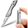 KK06 Coltello Tascabile,Mini EDC, Piccolo Coltello Pieghevole in Titanio Con For