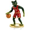 KEREN KOPAL Scatola portagioie Keren Kopal Frog giocatore di basket fatta a mano con cris...